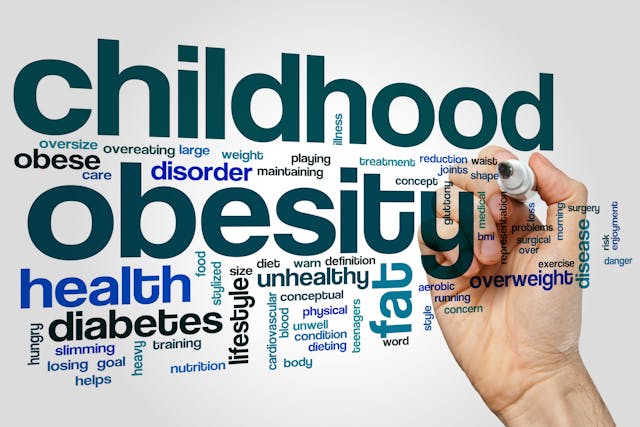 Childhood obesity word cloud | Image Credit: © ibreakstock - stock.adobe.com