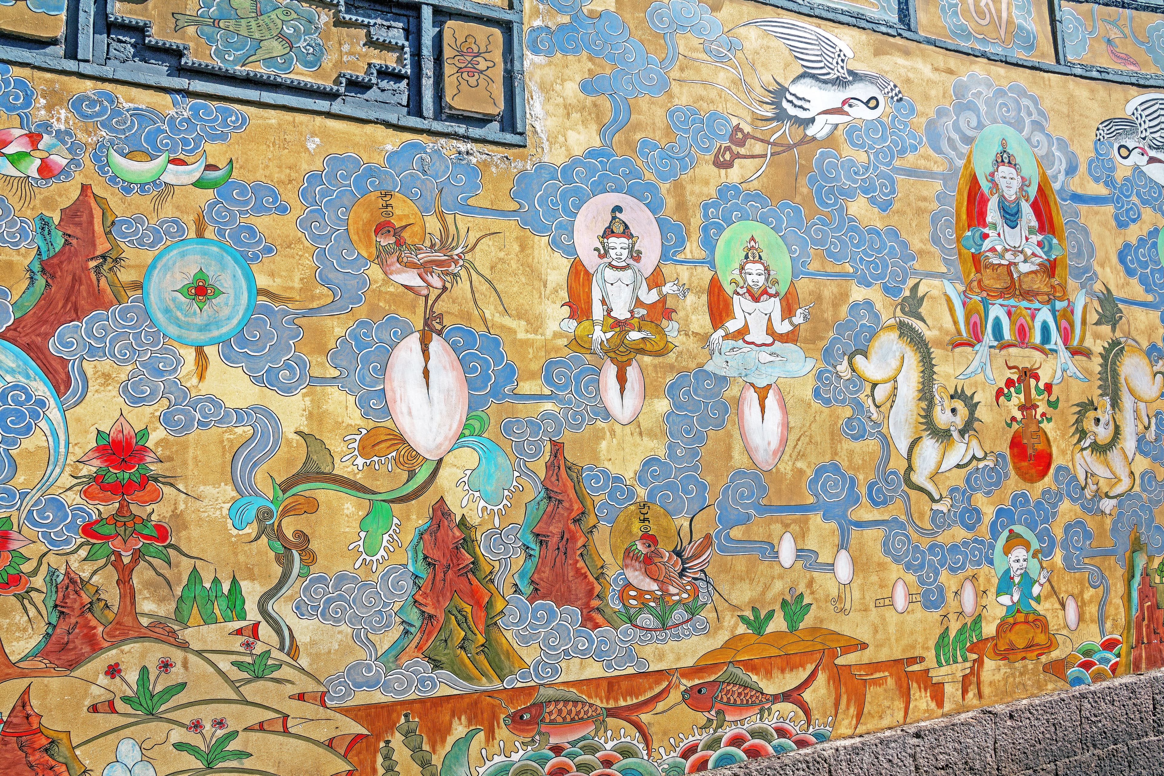 Naxi Dongba paintings in Lijiang, China. | Image Credit: © kiwisoul - stock.adobe.com