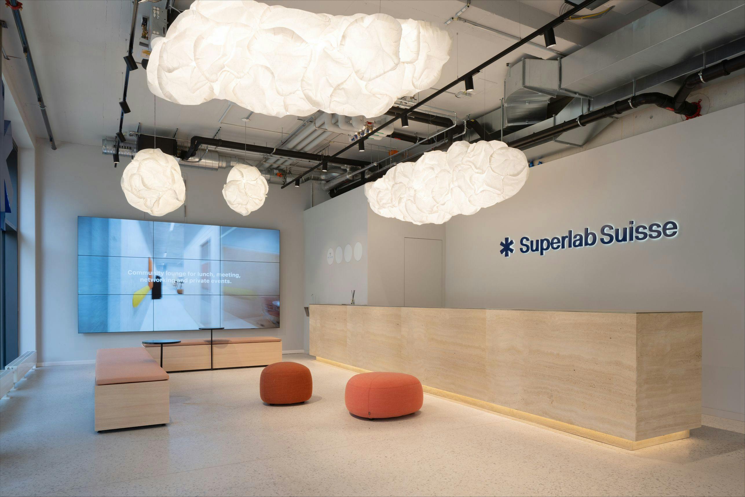 Inside the Superlab Suisse lobby. | Image Credit: © Bilal Mahmood from Superlab Suisse - stock.adobe.com