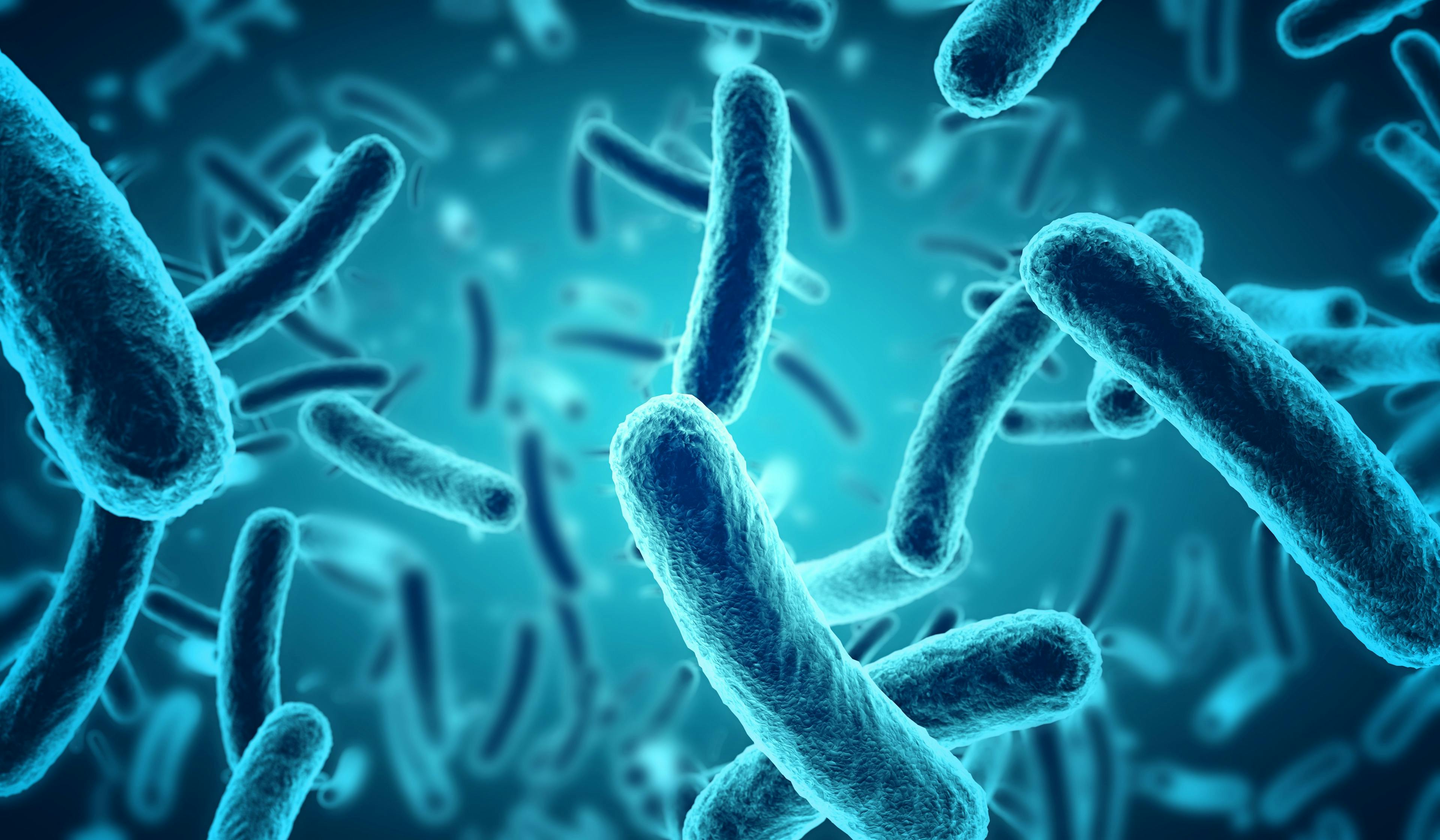 Close up of 3d microscopic blue bacteria | Image Credit: © Paulista - stock.adobe.com