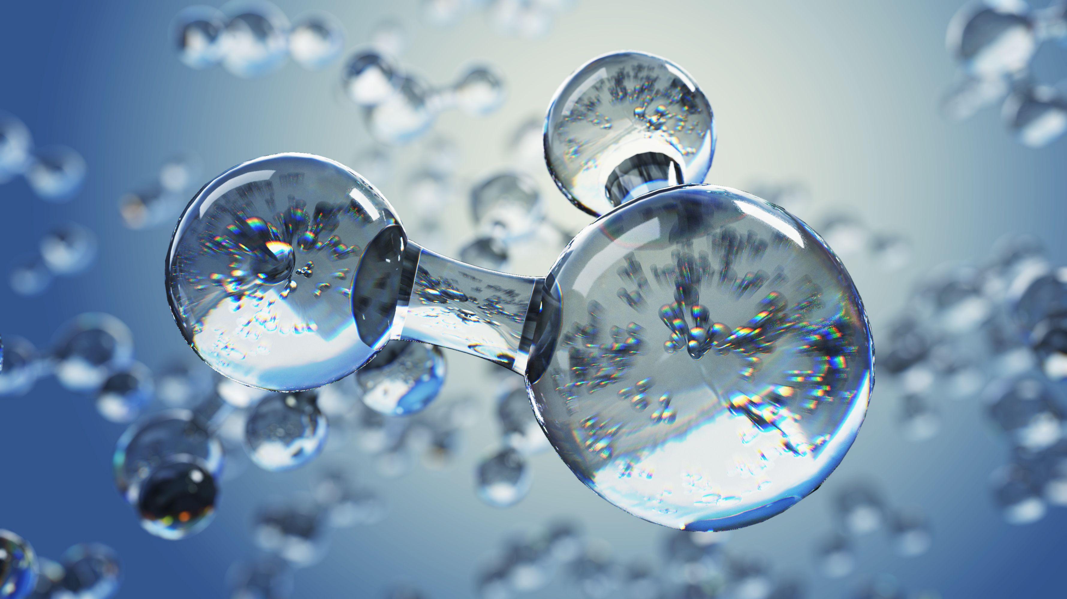 3d illustration of water molecule © artegorov3@gmail - stock.adobe.com