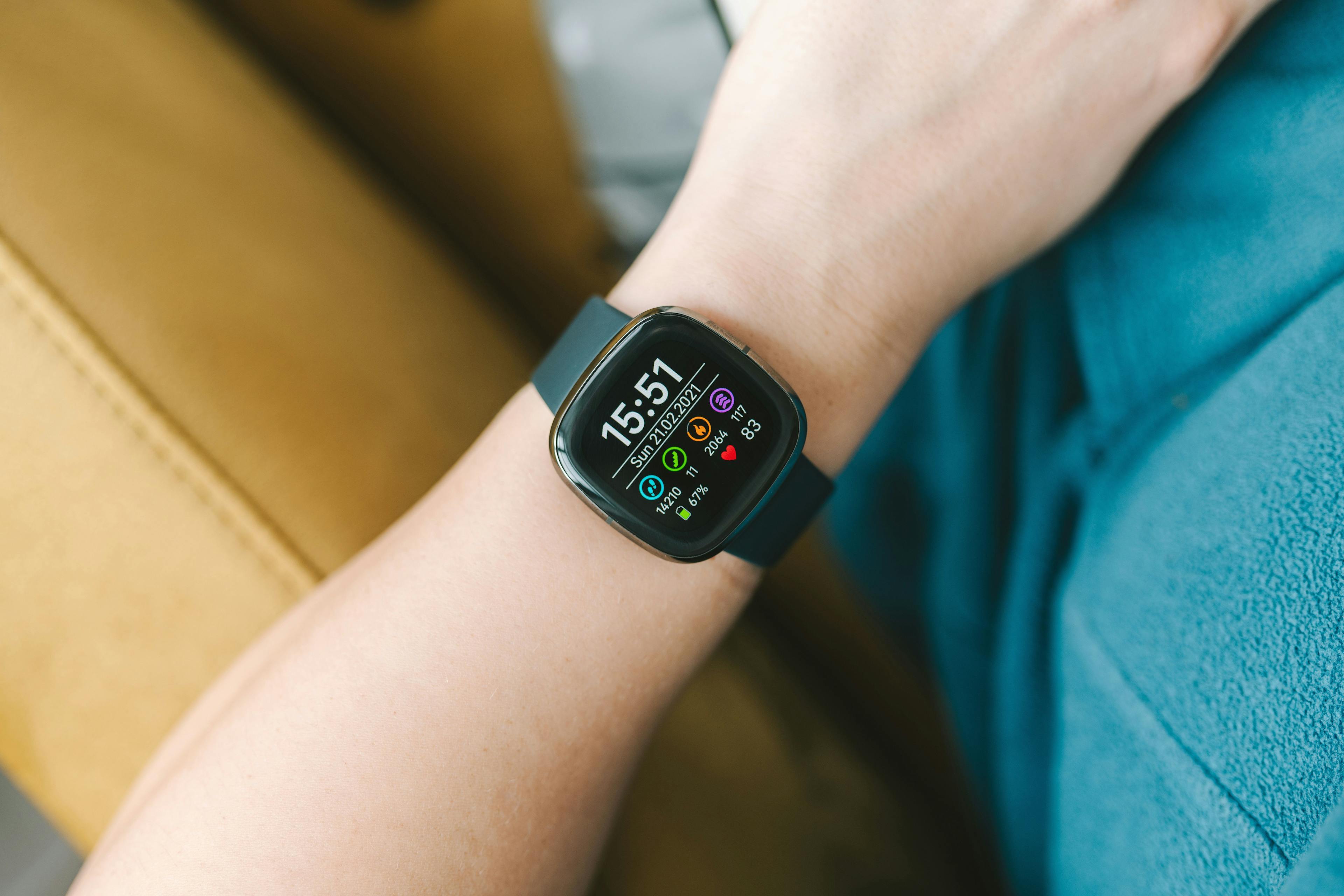 A Fitbit Sense smart watch. © A. Aleksandravicius- stock.adobe.com