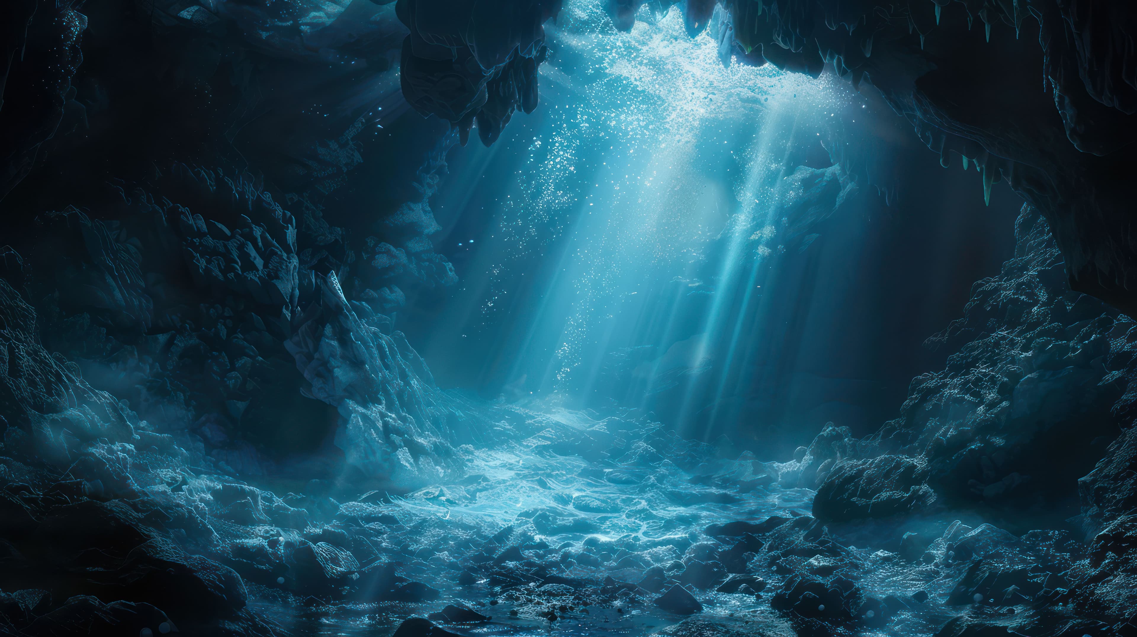 Secrets hidden in the depths blue sea. Generated with AI. | Image Credit: © Piyawat - stock.adobe.com